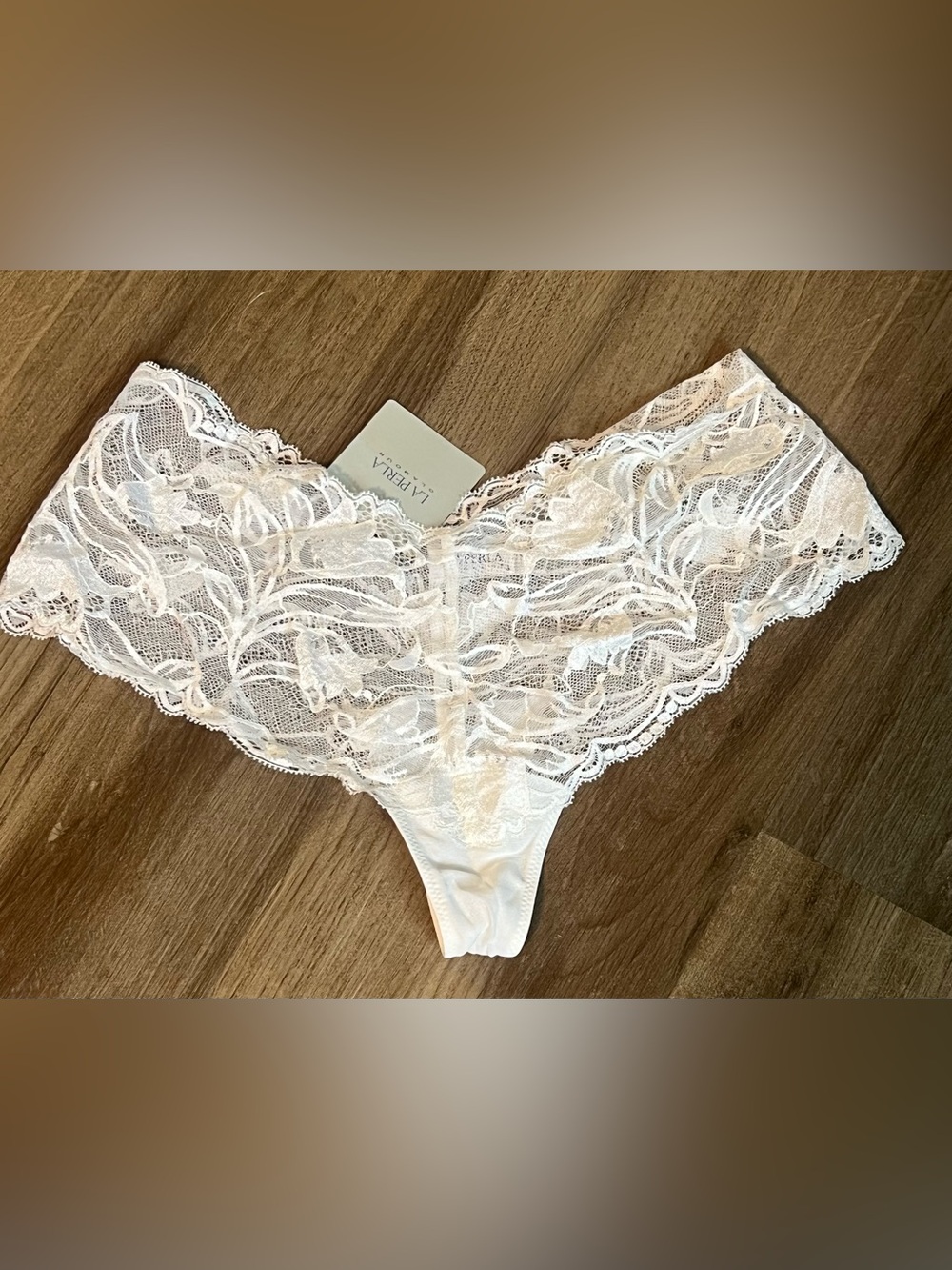 La Perla Glamour Tulipe Lace Hipster Panties in White